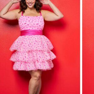 Torrid Betsy Johnson Pink Valentines Dress
